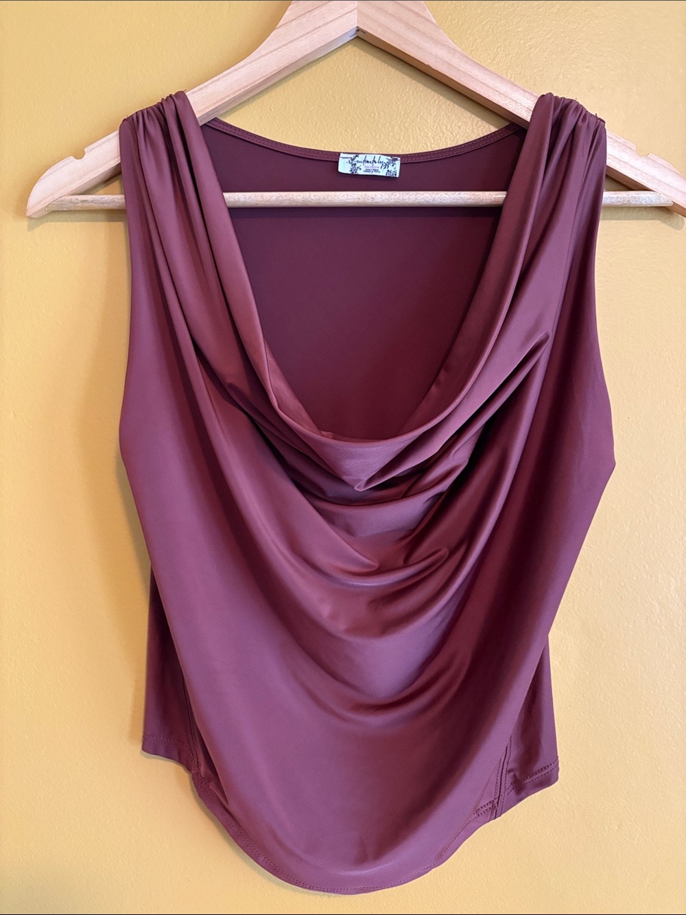 Intimately Free People Wine Cowl Neck Camisole